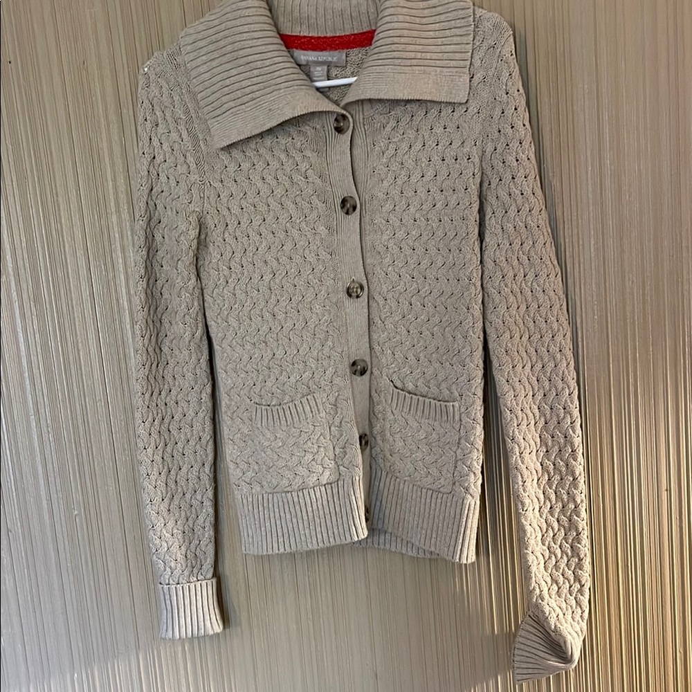 Banana Republic Cable Knit Beige Sweater XS